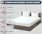 KLUB LINEN Stripe Microfiber White Fitted Sheet -King 180 x 200 cm