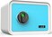 Rubik Safe Box With Biometric Fingerprint Lock, A4 Document Size Safety Deposit Box For Home Office Shop RB25QC9 (25x35x28cm) White/Blue