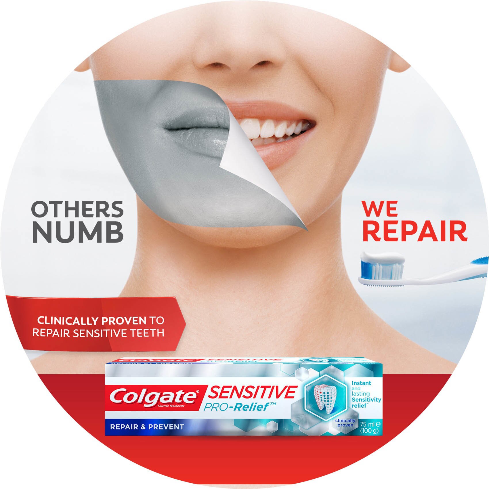 Colgate Toothpaste Sensitive Pro Relief Repair And Prevent 75 Ml product thumbnail 2
