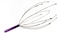 Generic Head Neck Scalp Massage Equipment Stress Relax Massager Purple