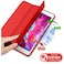 TRON Case Compatible with iPad 9.7&rdquo; 2018/2017(6th/5th Gen)/iPad Air 2/iPad Air with Pencil Holder, Soft TPU Back Shell Cover with Auto Wake/Sleep, Red