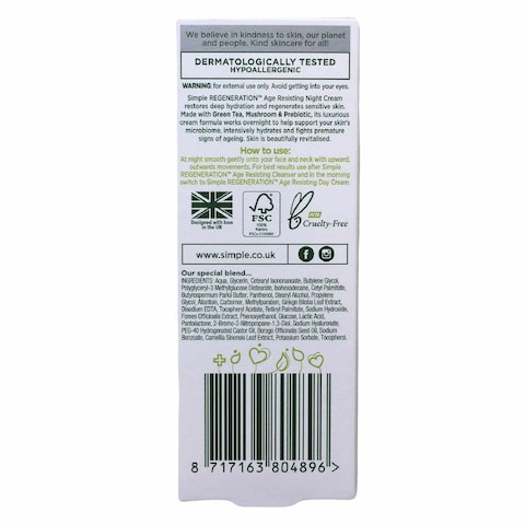 Simple Age Resisting Night Cream 50ml