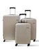 3-Piece Hard side ABS Luggage Trolley Set 20/24/28 Inch Gold