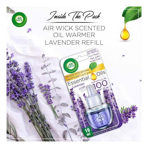 Air Wick Plug-In Essential Oil Air Freshener Refill Lavender Clear 19ml