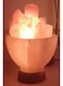 Generic HimalayanSaltyTreasures - Firebowl Himalayan Salt Lamp Orange