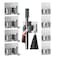 Zalcoon 8 Pcs Mop Broom Holder Wall Mount - Mop Holder Self Adhesive Broom Hanger Stainless Steel For Home Garage Garden Laundry Room Storage, Kitchen Tools Organizer (4 With Hook &amp; 4 Withut Hook)