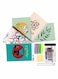 Lowha Set Of 5 Spiral Notebooks For School, 60 Sheets With Hard Paper Covers For Arabic, English, Science, Chemistry, Physics With A Set Of School Supplies