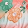 LUNA HOME Fleece Blanket 200*230cm Super Soft Throw Peach Floral Design.