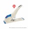 Kangaro DS-23S24Fl All Metal Construction With High Impact Plastic Casing Stapler, Sturdy &amp; Durable, Suitable For 210 Sheets
