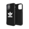 adidas SNAP Apple iPhone 12 Mini Trefoil Case - Back cover w/ Trefoil Design, Scratch &amp; Drop Protection w/ TPU Bumper, Wireless Charging Compatible - Black
