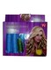 18-Piece Nylon Hair Roller Set Pink/Green/Blue