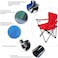Desert Ranger - Alan - Outdoor Foldable Camping Beach Chair Light Weight Portable Chair with arm Rest and Cup Holder Portable Picnic Garden Fishing Beach Lawn Patio Travelling Chair