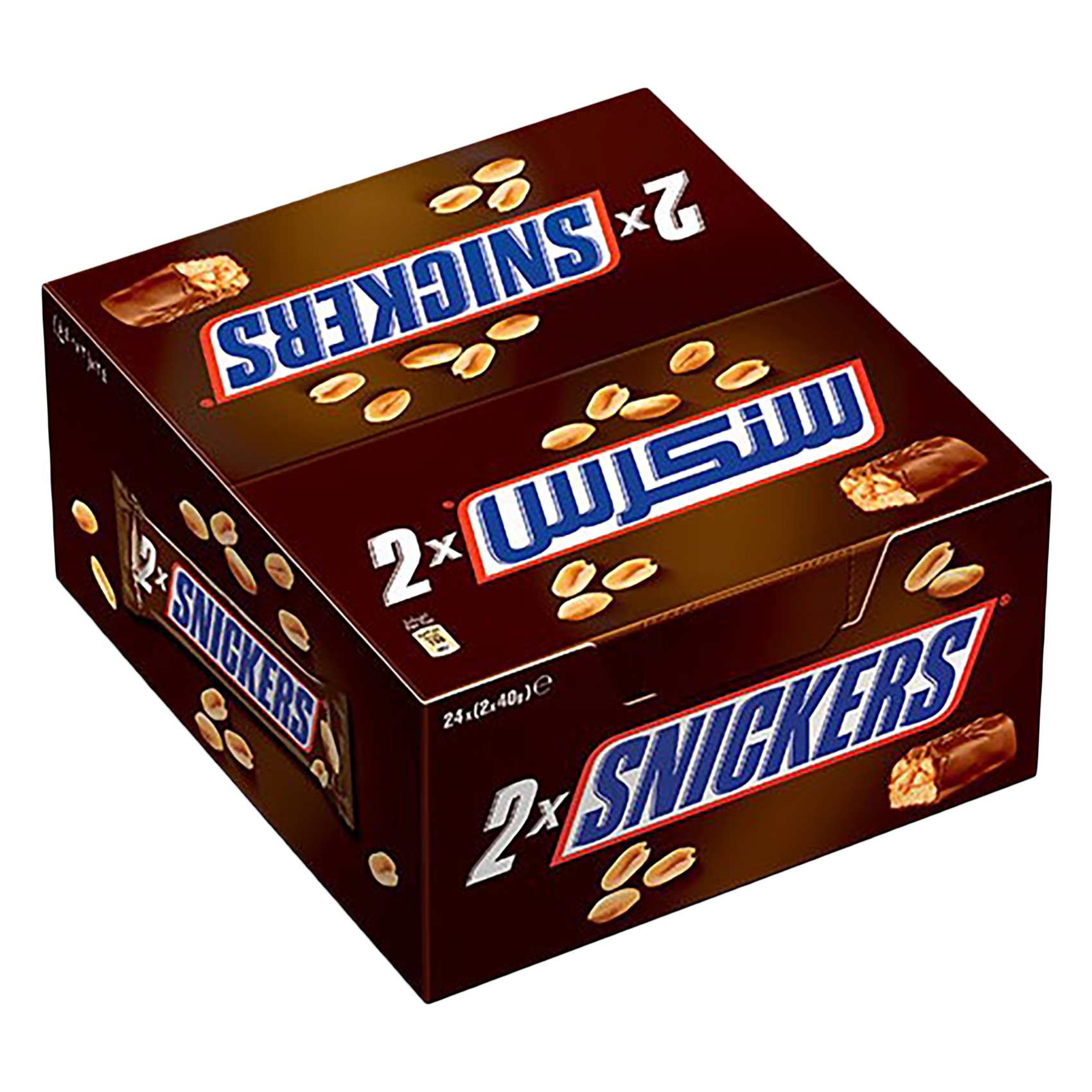 Two Snickers Buy Snickers Duo Chocolate Bar, 75g Pack of 24 Online | Carrefour UAE