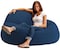 Soft Bean Bag-Blue - velvet