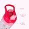 Eazy Kids Tritan Water Bottle w/ Spray Tropical Pink, 420ml