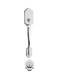 Yale Fancy Chrome Door Handle With Keyhole Silver/Golden
