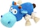 Plush Pet Swimming Hippo Dog Toy - 2pc