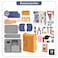 Little Story ROLE PLAY MECHANIC/TOOLS TABLE TOY SET LUGGAGE CASE (39 Pcs) - Yellow, 4-IN-1 Mode