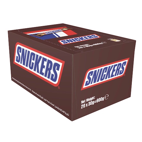 Snikers Snak Chocolate 30 Gram 20 Pieces