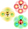 ESSEN 3pcs Suction Cup Fidget Spinner Toy For Baby Toddler Kids