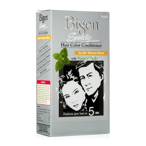 Buy Bigen Speedy Hair Color Natural Black 881 in Saudi Arabia