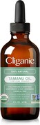 Cliganic USDA Organic Tamanu Oil, 100% Pure, For Face, Hair &amp; Skin, Natural Cold Pressed Unrefined Hexane-Free