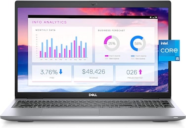 Dell Business Laptop Latitude 5520, 15.6&amp;quot; FHD IPS Anti-Glare Display, Intel Core i5-1145G7, 16GB RAM, 512GB SSD, Webcam, Backlit Keyboard, WiFi 6, Thunderbolt 4, Windows 11