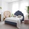 In House Napoli Velvet Bed Frame - Single - 200x120 cm - Dark Gray