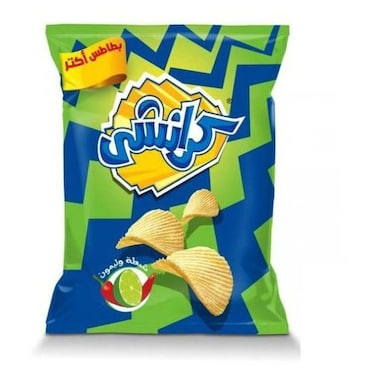 كرانشي رقائق بطاطس بالشطة والليمون - 105 جرام