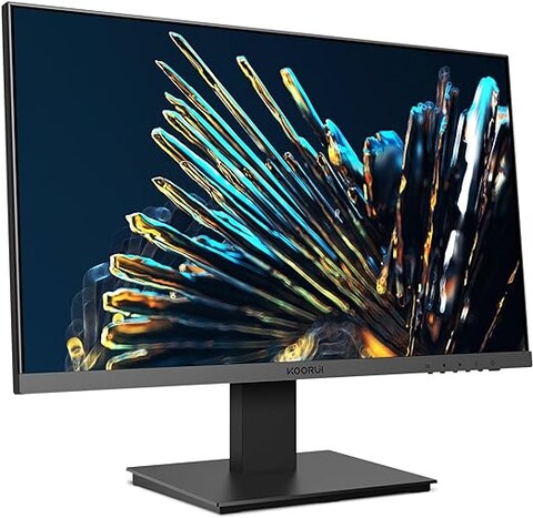 KOORUI 24N1A Monitor, 24&quot; FHD VA Display, 75Hz Refresh Rate, 5ms Response Time, Ultra Slim Design, 178&deg; Wide Viewing Angle, VESA Compatible, HDMI &amp; VGA Interfaces, Black