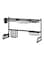 Generic Stainless Steel Expandable Adjustable Large Kitchen Over Sink Dish Drying Rack Black 85 X 32 X 52Cm