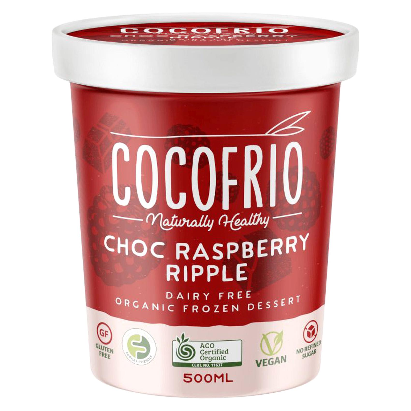 Buy Cocofrio Choc Raspberry Ripple Dairy-Free Organic Frozen Dessert ...