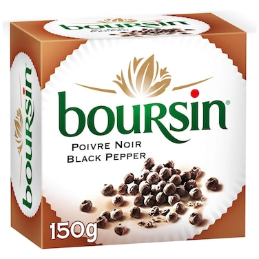 Boursin Soft Cheese Black Pepper 150g