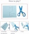 200 Pcs Kids Paper Cutting Set Paper Activity Toys with 2 Safe Scissors Educational Toys for Kids Gift Idea