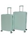Morano 3-Piece Hardside Abs Spinner Luggage Trolley Set - Light Green