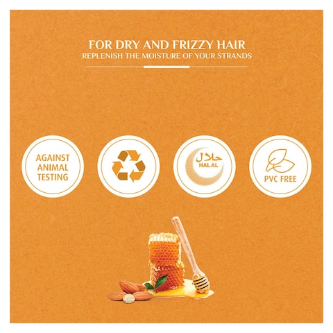 Vatika Naturals Moisture Treatment Shampoo For Frizzy Hair With Almond And Honey - 360ml