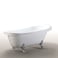 Simbashoppingmea - Vintage Freestanding Bathtub White 170 X 80 Cm &ndash; Margherita