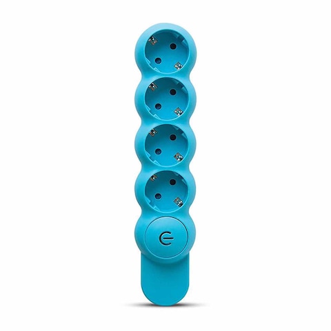 Elios Plugz - 4 Outlets - Light Blue