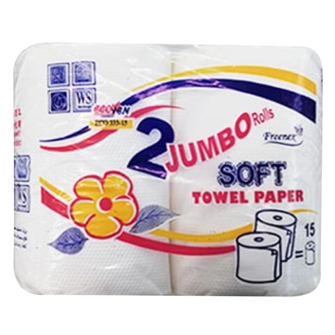 Soft Jumbo Towel Paper Roll 2 Pieces