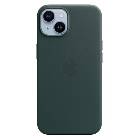 Apple Leather Case With MagSafe For iPhone 14 Forest Green