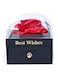 Generic Eternal Rose Gift Box, Handmade Fresh Preserved Rose Gift For Her On Birthday,Christmas,Mother's Day,Valentine's Day (Red) (Necklace Not Included)
