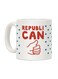 muGGyz Single Slice Printed Ceramic Coffee Mug White