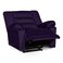 إن هاوس كرسي استرخاء ثابت منجد بالمخمل - بنفجسي غامق - Nice 02