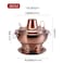 Portable environmental protection stainless steel electric hot pot dual purpose charcoal electric thai shua shua hot pot (Gold Color)