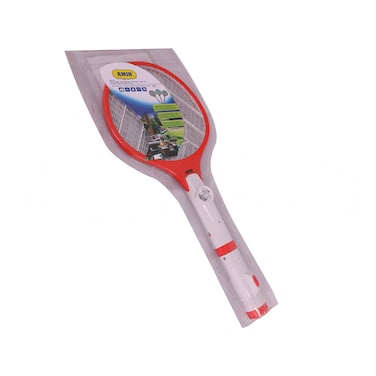 أمير -AM-05 مضرب صاعق للناموس بالكهرباء - أبيض و برتقالي