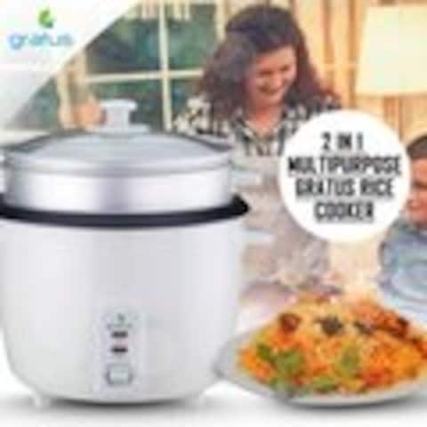 Gratus 2 In11.8L Rice Cooker, Model- GRC18700GBC (White)