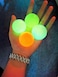 Stress Relief Balls Sticky Ball, Glow in The Dark Ceiling Balls,Stick to The Wall and Slowly Fall Off, Figit Toys, Sensory Toys, Stress Toys, Gifts for Adults and Kids(4PC - 4.5CM)