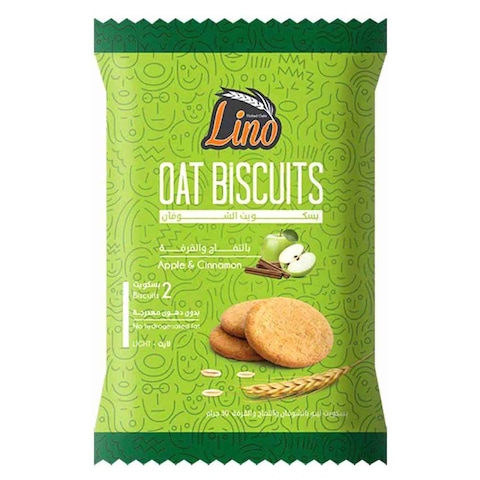 Lino Oat Bisc W Apple and Cinnamon - 180 gm