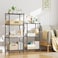 4-Tier Narrow Metal Wire Shelving Rack - Adjustable Steel Storage Shelves, Organizer for Kitchen, Pantry, Laundry, Office