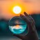 Docooler-Transparent Crystal Ball Household Decoration Solid Photography Glass Different Angle of the World 40mm